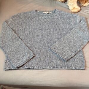NWOT LOFT Women's  Heathered Navy Crewneck Sweater
